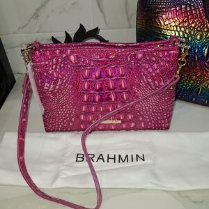 Brahmin Lorelei Pink Potion Melbourne Shoulder Bag Pristine